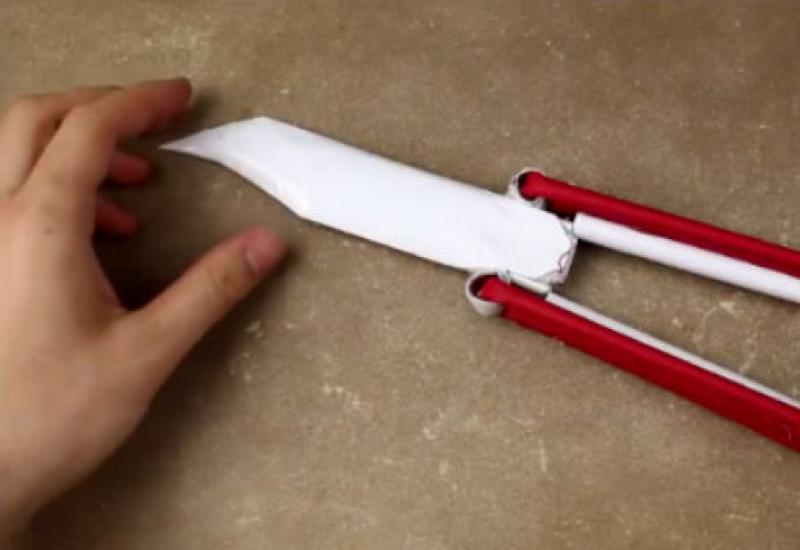 Как из бумаги сделать нож